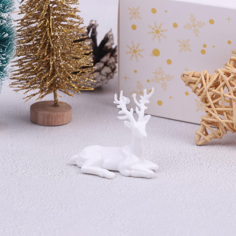 Miniature Dollhouse Deer Statue Elk Ornaments Dollhouse Decoration Accessories