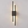 Modern Led Wall Lamps Black And Bronze Brass Gold Metal Acrylic Pipe LED Wall Lights for Living Room Wall Sconce Decor Fixtures