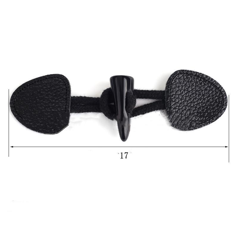 Fashionable Coat Buttons High Quality Resin Ox Horn Cotton Rope Buttons Woman's Coat Sewing Supplies