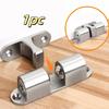 1pc Brass Double Roller Ball Latch for Furniture Doors - Adjustable Tension, Polished Finish, Mechanical Knob Control