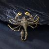 Exaggerated Scorpion Brooch Personalized Fashion Men's Suit Jacket Coat Chest Flower Collar Needle for Wholesale