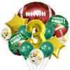 American Football Latex Aluminum Film Balloon Photo Props Football Super Bowl 32 Inch Numbers