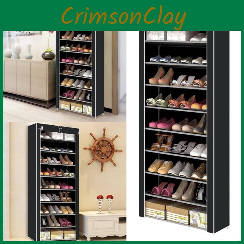 Металлический шкаф для обуви большой вместимости с несколькими ярусами и пыленепроницаемой конструкцией для дома, сдачи в аренду и хранения в общежитии. Современный и простой стиль.