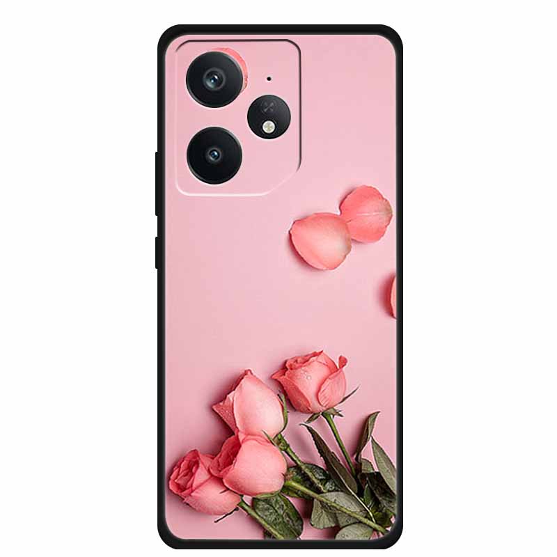Чехол для телефона Realme Neo 7 Задняя крышка Чехол Ударопрочный Черный Силикон Мягкий Funda Для Realme Neo7 5G Чехол Coque Ударопрочный Capas