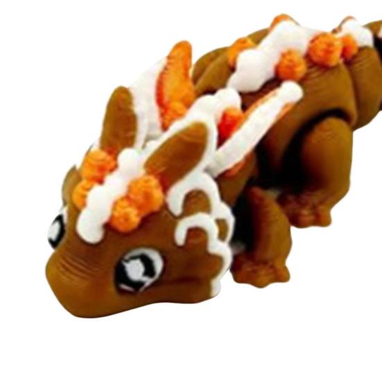 Яйцо Yousheng Small Mystery Dragon, 3D-печатное украшение в виде дракона, яркое цветное реалистичное пасхальное яйцо с полностью подвижным драконом