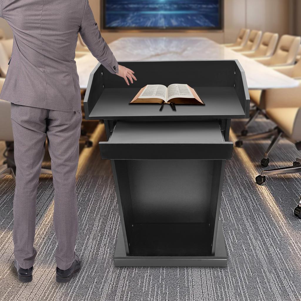 Деревянная трибуна и подиум для презентаций, профессиональная церковная кафедра, офисная лекционная стойка, подиум для выступлений на конференциях, настольная трибуна