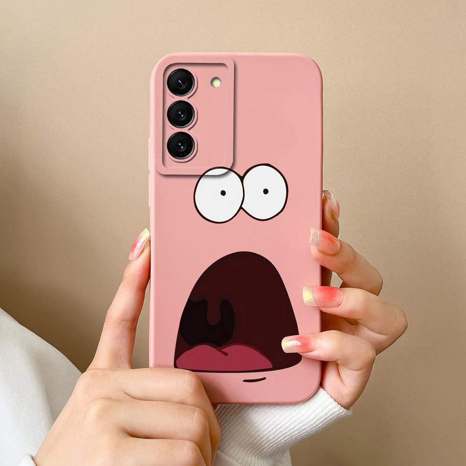 Case For Samsung S22 Ultra Plus Floral Liquid Silicone Camera Protection Back Cover For Galaxy S 22 S22Ultra S22+ Coque Bumper