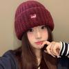 Простая и толстая вязаная шапка для девочек, утолщенная и милая шерстяная шапка для осени и зимы, теплая шапка с защитой ушей для мужчин