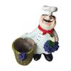 Resin Chef Figurine Desktop Ornament Cooking Theme Art Model Sculpture Kitchen Decoration