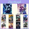 Аниме Клинок, рассекающий демонов Kimetsu No Yaiba Танджиро Камадо и Незуко Камадо Настенный Плакат с 13 Стильными Дизайнами