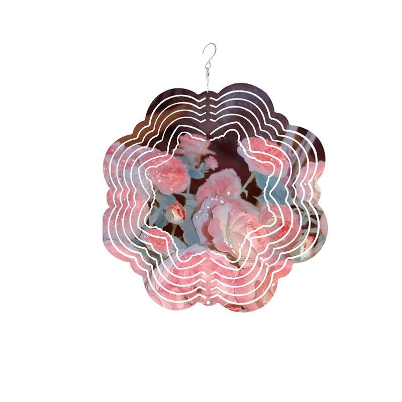 M-Modern-6Pcs Blanks 3D Garden Wind Spinners Sublimation Blanks Double Sided Wind Sculptures