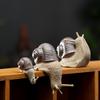 Ceramic Small Snail Ornaments Bonsai Micro Landscape Home Decoration Accessories for Living Room Tea Pets Desk Decorations