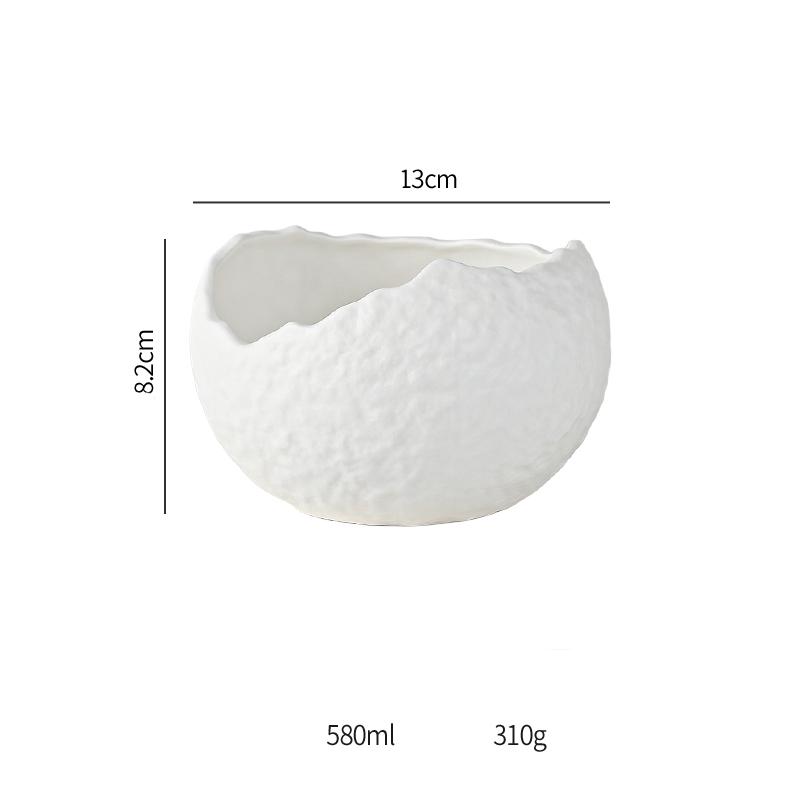 Sashimi Plate Ceramic Dinner Plates Restaurant Stone Pattern Thick Soup Bowl Fruit Salad Bowls Creative Irregular Tableware