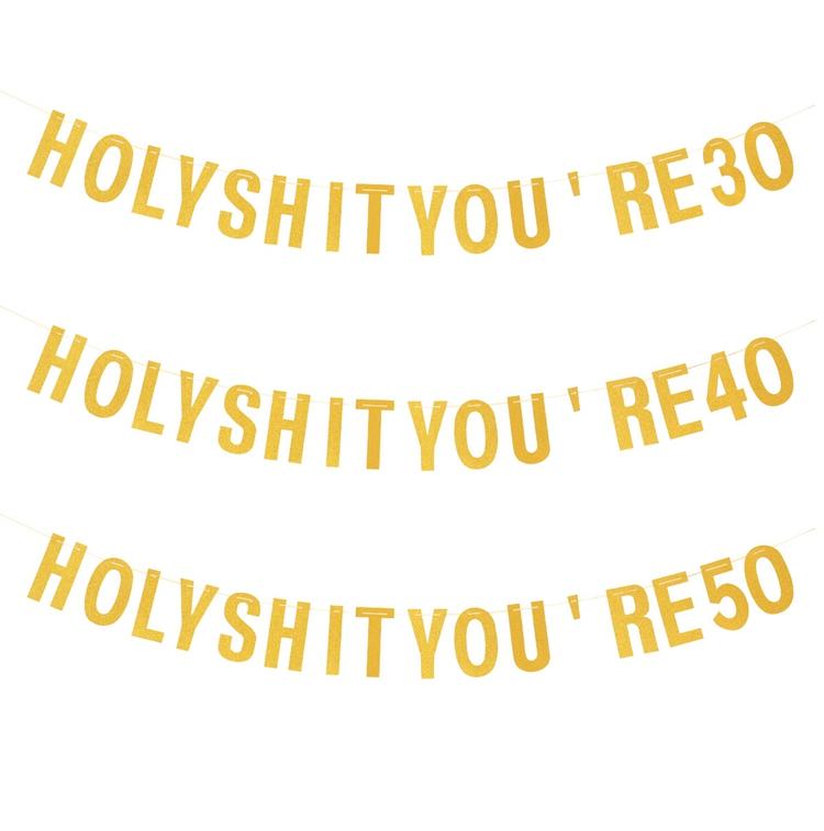 С Днем Рождения Подвесной Флаг Баннер Ура 30 40-летию Флаг Вымпел Гирлянда Баннер Декор для Вечеринки по Случаю Дня Рождения Взрослые Принадлежности для Домашней Вечеринки