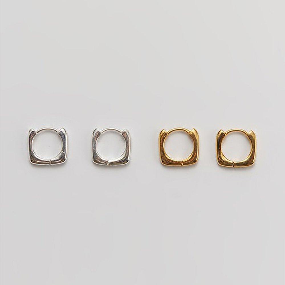 [Hei]Square One-Touch Earring