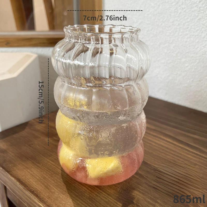 Lazzy House Стеклянные кружки для кофе, стакан для молока, термостойкое стекло, стакан для завтрака, стакан для воды, большой емкости