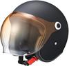 MARUSHIN Motorcycle Jet Helmet MCJ6 BUBBLE RIDER MEN L Size Matte Black Product 05301002 (59~60cm) Number