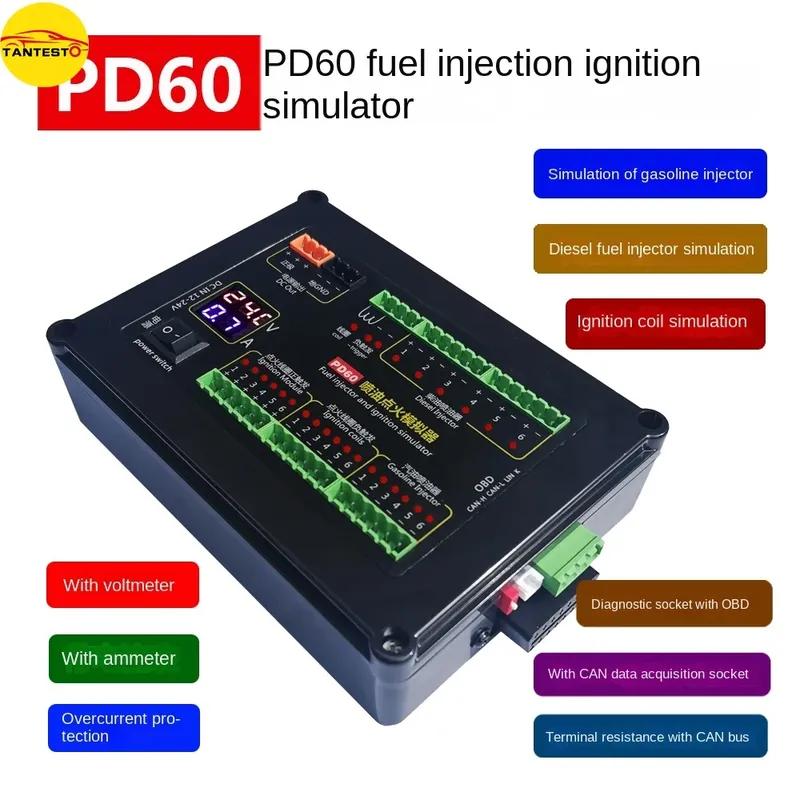 AM-PD60 Симулятор зажигания топливных форсунок Платформа обслуживания ЭБУ Тестовое оборудование для бензиновых дизельных транспортных средств Компьютерная плата