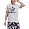 Adidas Originals T Shirts Women's White Crew Neck Moderate Straight Fit H20407