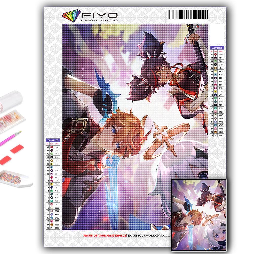 Алмазная картина Genshin Алмазная мозаика Ремесло Алмазная вышивка Картина