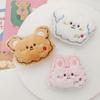 Japanese Cartoon Plush Doll Head Hanging Decoration Biscuit Bear Rabbit White Dog Student Bag Pendant Stationery Small Gift