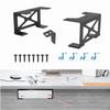 Under Desk Console Mount Hanging Bracket Anti Scratch Saving Space Easy Installation with Screw