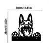 Милый силуэт собаки из стали для садового искусства – идеальный подарок на день рождения и новоселье, стильное настенное украшение для сада