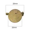 20 Pieces Round Brooch Base Blank Tray Safety Pins Bronze