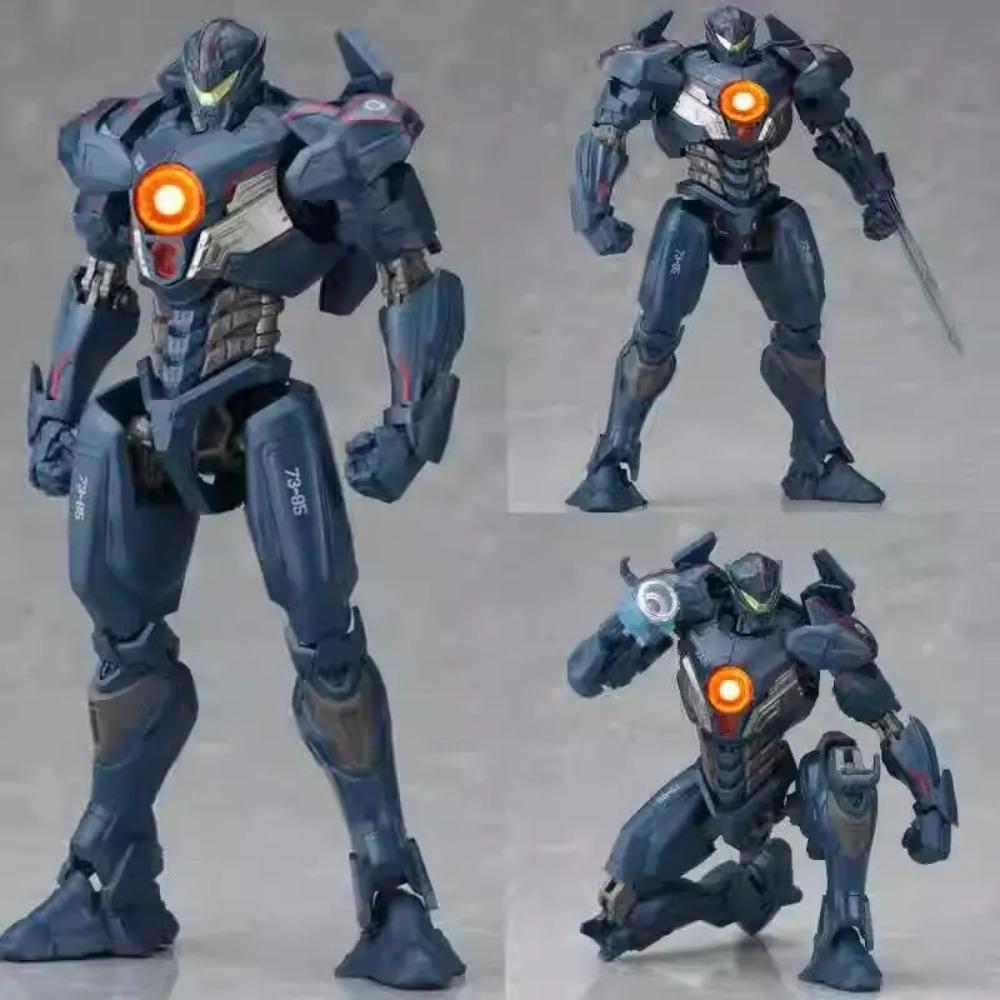 Neca Тихоокеанский рубеж Модель меха Черно Альфа Мобильный Светящийся Декоративный Орнамент Коллекция Ручная работа Мальчик Игрушка Робот Подарки на День Рождения