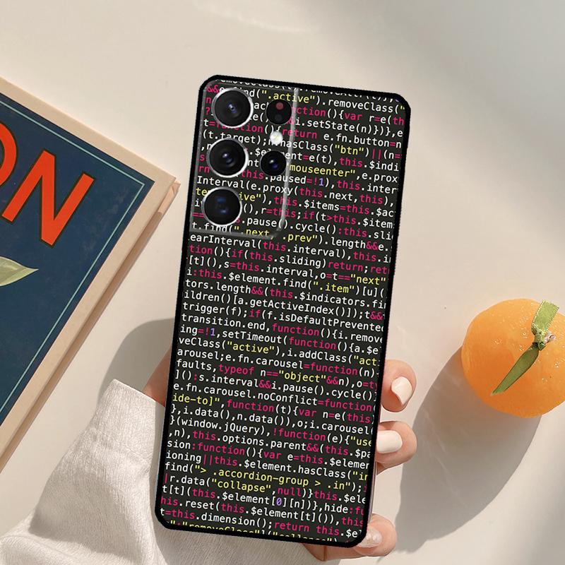 The Code design programmer Phone Case For Samsung Galaxy S25 Ultra S20 S21 S22 S23 S24 Plus S9 S10 S25 FE Back Cover