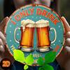 2d Flat 20*20cm Wooden Plate, Only Drink Beer Three Days A Week Decoration Logo, Suitable for Homes, Laundry Rooms, Gyms, Cafes, Rooms, Terraces, Bars