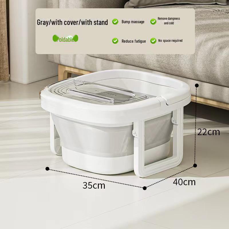 Портативная складная ванна для ног с массажем, повышенная конструкция для замачивания голеней