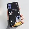 Cute Case For TCL 20B (6159K) Fundas Capa Printing Shell Protective Cover Soft Silicone Coque Cartoon Black Casing
