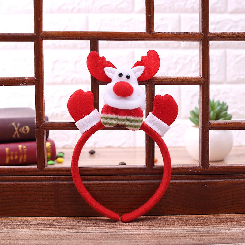 Holiday Dress Up Props, Headbands, Christmas Decorations, Party Gift Supplies, Led With Lights, Double Head Hoop, Head Buckle