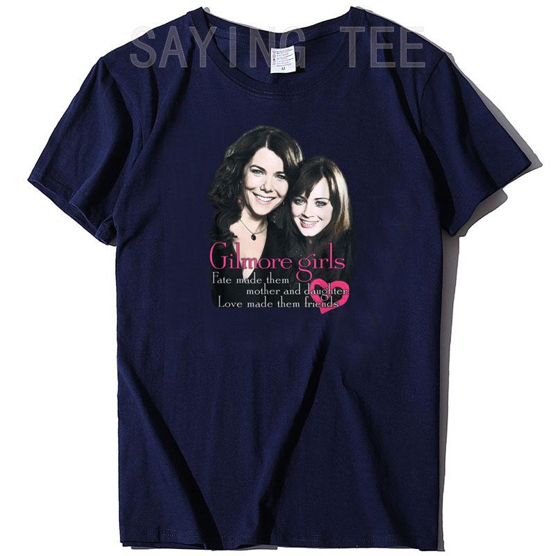 Футболка с названием сериала «Девочки Гилмор», Забавная графическая футболка для мамы и дочери, Топы, Модная эстетичная женская одежда, Блузки с коротким рукавом, Подарки