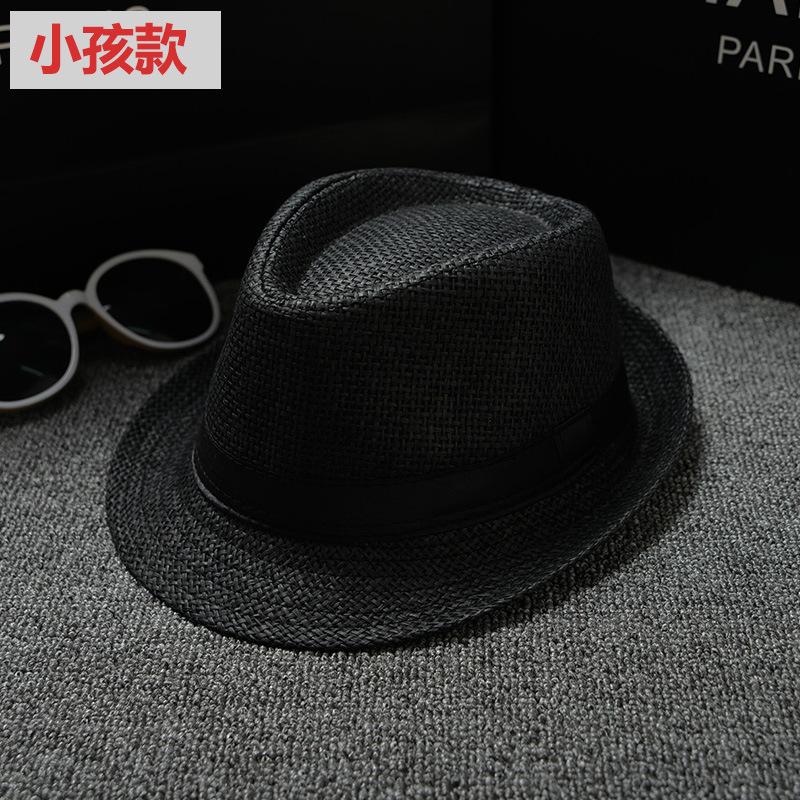 [Papyrus] Parent-Child Model, Panama Solid Color Jazz Hat, Children'S British Top Hat, Male And Female Couples Model