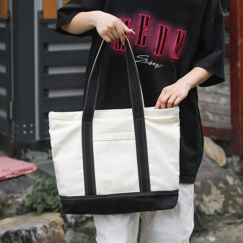 Холщовая сумка Женская Новая Мода Универсальная Сумка через плечо Повседневная Сумка-тоут для поездок