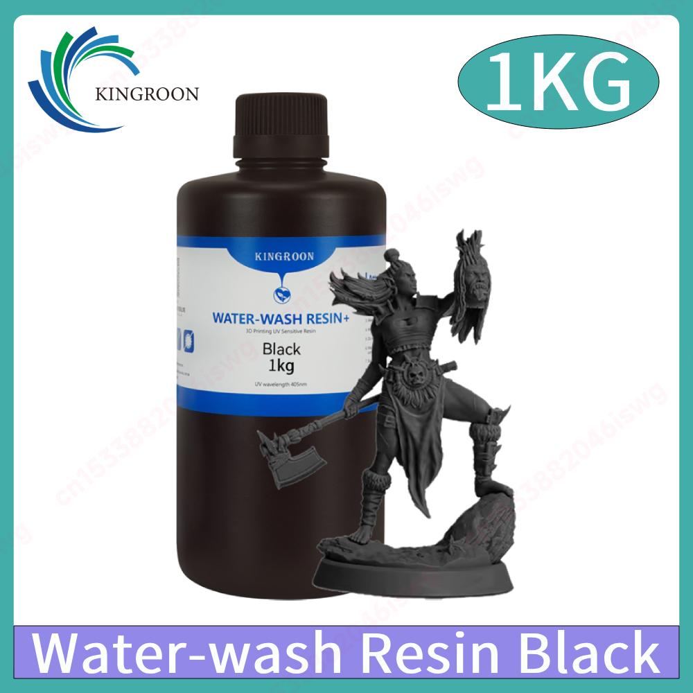 KINGROON 1kg Water-Wash/Standard/ABS-Like/ABS Pro 2/Engineering Resin Liquid Photopolymer Print Material for LCD/DLP 3D Printers