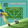 Yousheng Футбольный коврик для тренировки шагов, нескользящий, с низким уровнем шума, коврик для футбольной тренировочной системы, коврик для тренировки ловкости шагов для тренировки дриблинга дома