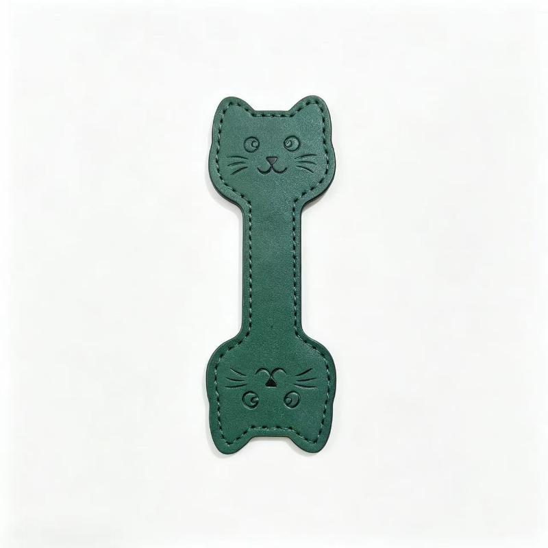 Cute Dog Cat Paw Magnetic PU Leather Bookmark Handmade Soft Page Divider for Students Teachers Birthday Reading Gifts