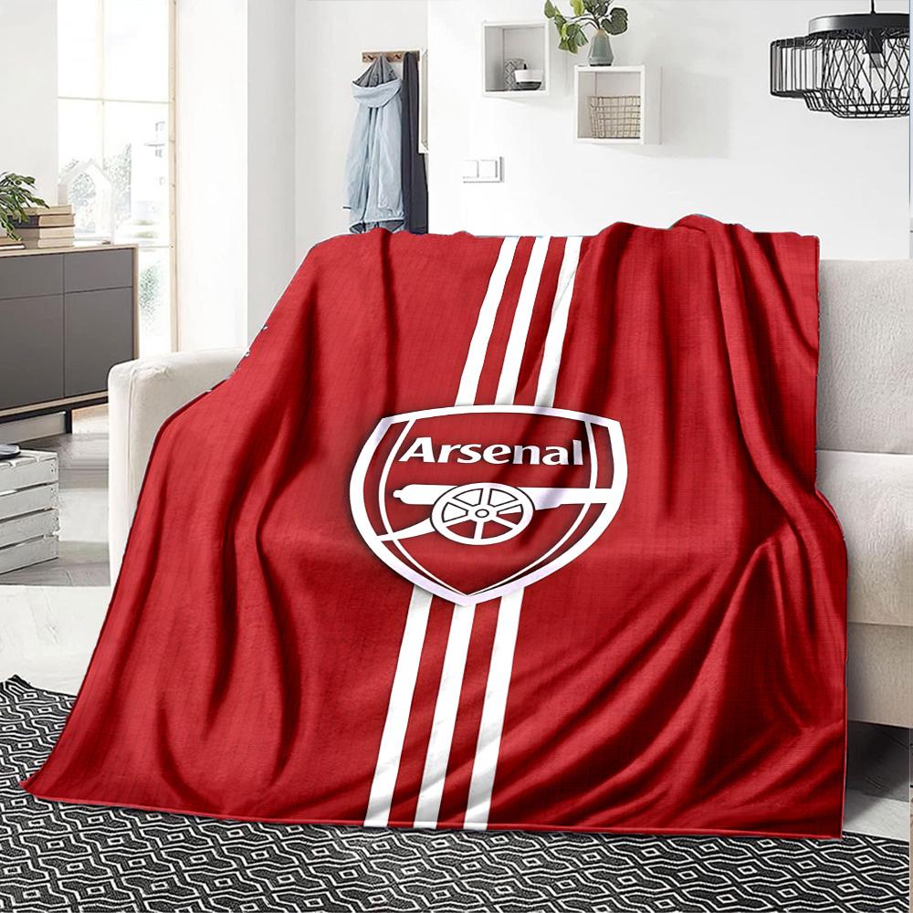 1pc A-Arsenal Blanket, Gift, for Men and Women, Soft Blanket, Good for Sofa Bed Couch Travel, Lightweight Flannel Blanket