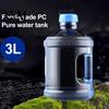 Durable Water Storage Jar Plastic Jug with Handle And Leakproof Cap, Reusable Twist Off Cap Container Portable Bottle, Transparent for Home
