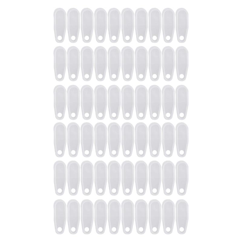 30/60Pcs Curtain Track Gliders Hooks White Traverses Rod Slides Replacement Parts for Window Shower Drapery Curtain
