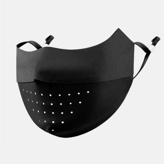 Защитная маска для лица, бесшовная, дышащая, с отверстиями, солнцезащитный крем, 3D, тонкий дизайн, защитная маска для лица UPF 50, дышащая, из ледяного шелка, защитная маска для лица