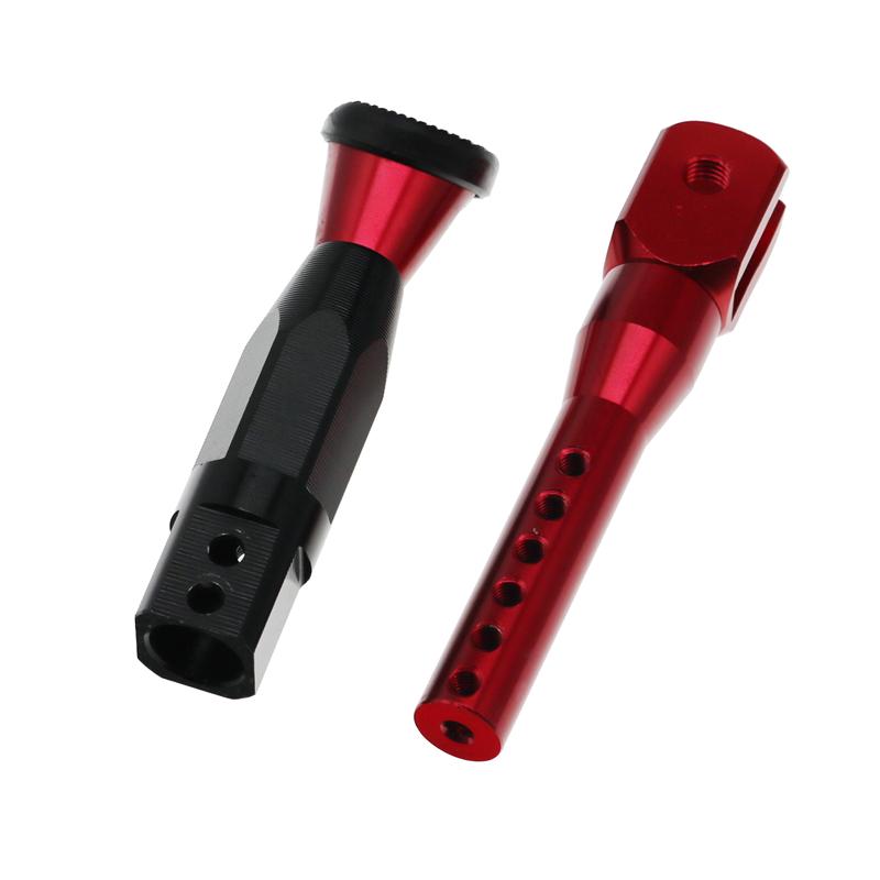 LMoDri мотоцикл регулируемая высота 21-25 см подставки для мотороллера модифицированный кронштейн для ног с ЧПУ из алюминиевого сплава сбоку