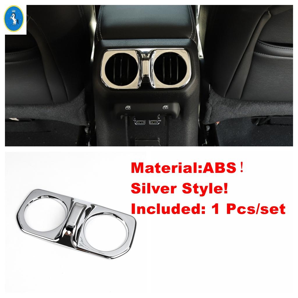 ABS Car Armrest Box Rear Air Condition AC Vent Outlet Cover Trim For Jeep Wrangler JL 4 Door 2018   Interior Accessories