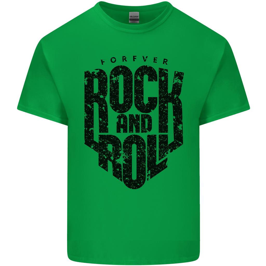 Forever Rock and Roll Music Unisexs Light Cotton TShirt