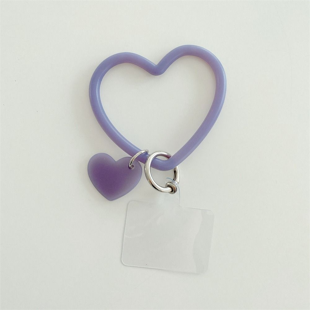 Anti Losing Mobile Phone Case Bracelet Bracelet Key Chain Phone Case Patch Love Heart Pendant