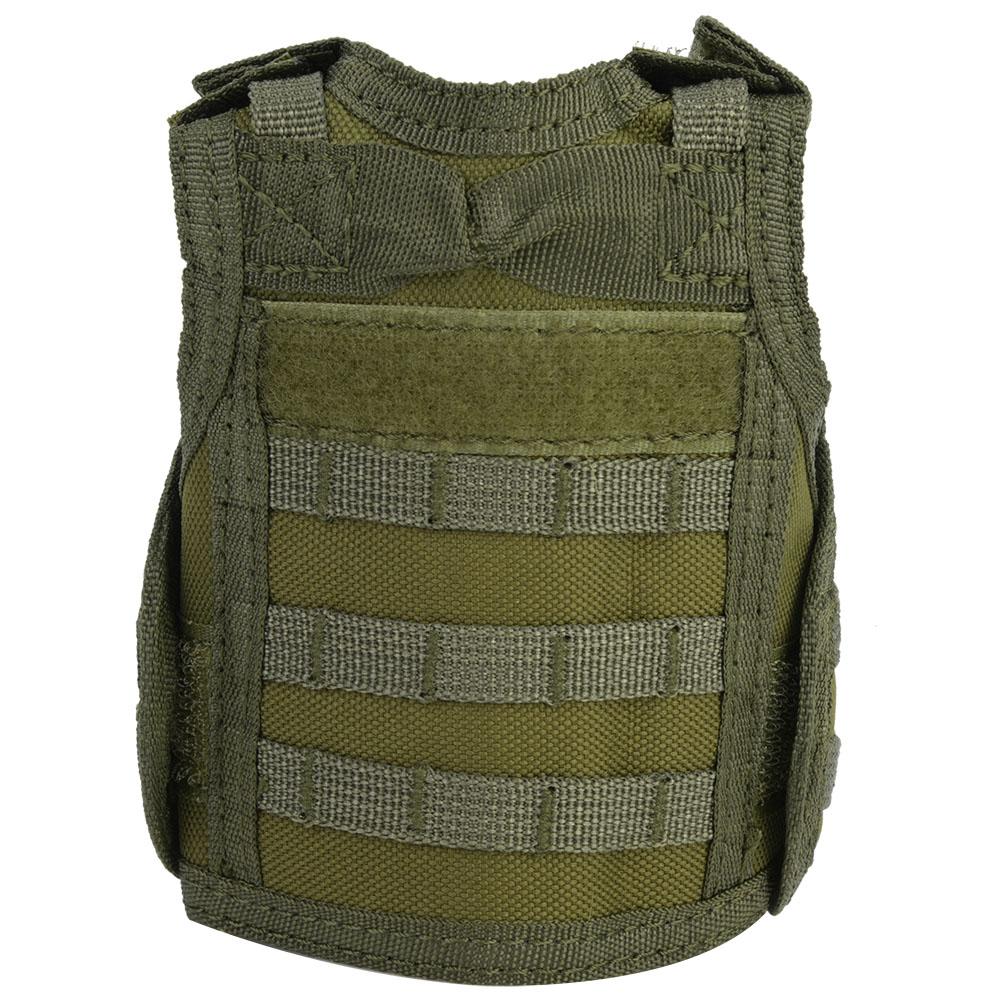 Пивной жилет, военный мини-держатель для бутылок с напитками и регулируемыми ремнями(Армейский Зеленый)