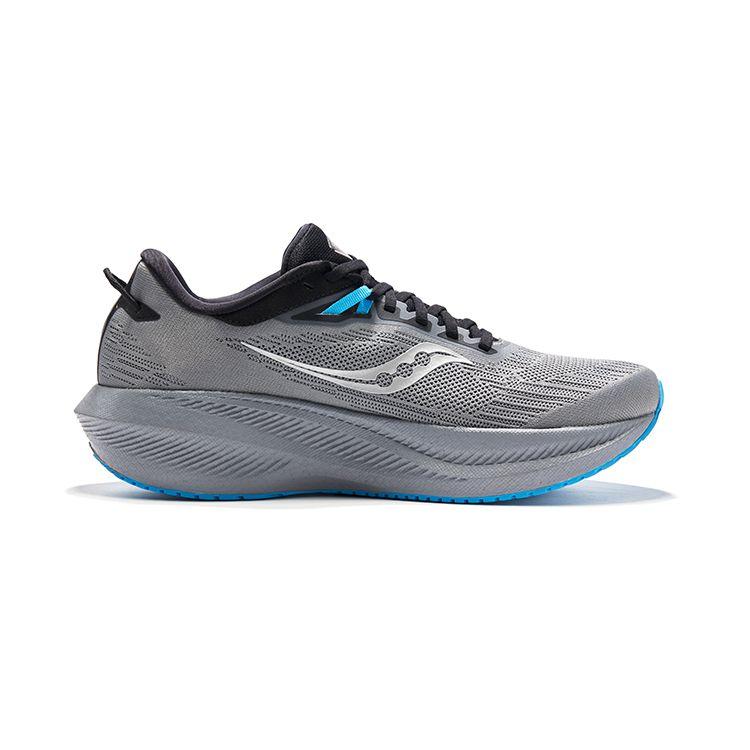 SAUCONY Triumph 21 Шнуровка Прочные Водонепроницаемые Дышащие Низкие Тренировочные Городские Кроссовки для Бега Мужские кроссовки Серый Черный S20881-20